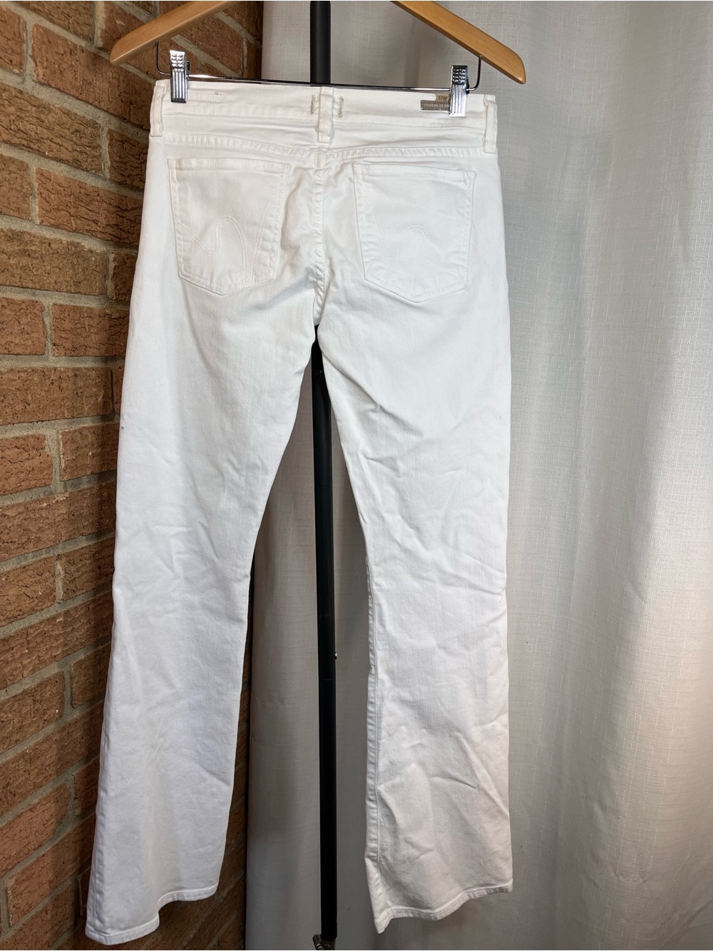 Citizens of Humanity Dita White Bootcut Jeans Low Rise Size 26 - Picture 2 of 9